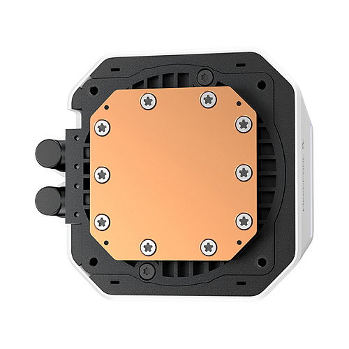 DeepCool LM240 Kit de Refrigeración Líquida para CPU - Radiador 240mm (2x Ventilador 120mm Blanco) con Pantalla IPS y RGB