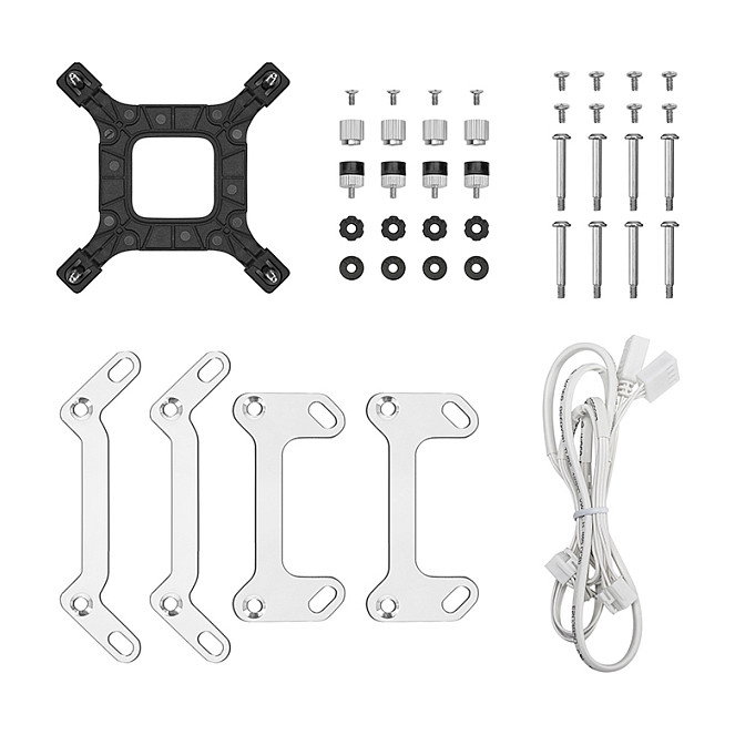 DeepCool LM240 Kit de Refrigeración Líquida para CPU - Radiador 240mm (2x Ventilador 120mm Blanco) con Pantalla IPS y RGB