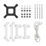 DeepCool LM240 Kit de Refrigeración Líquida para CPU - Radiador 240mm (2x Ventilador 120mm Blanco) con Pantalla IPS y RGB