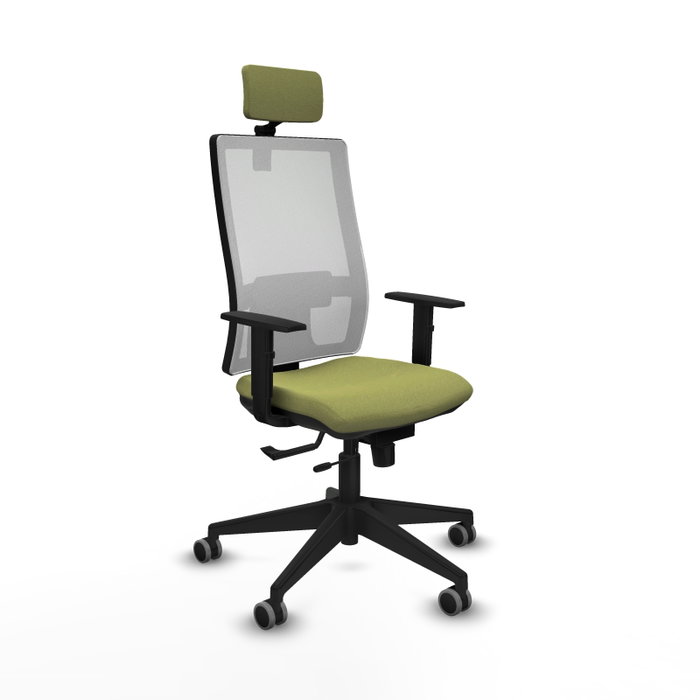 PIQUERAS Y CRESPO Silla de oficina Horna, Sincro/Traslack, Verde oliva/Blanco PIQUERAS Y CRESPO Silla de oficina Horna, Sincro/Traslack, Verde oliva/Blanco