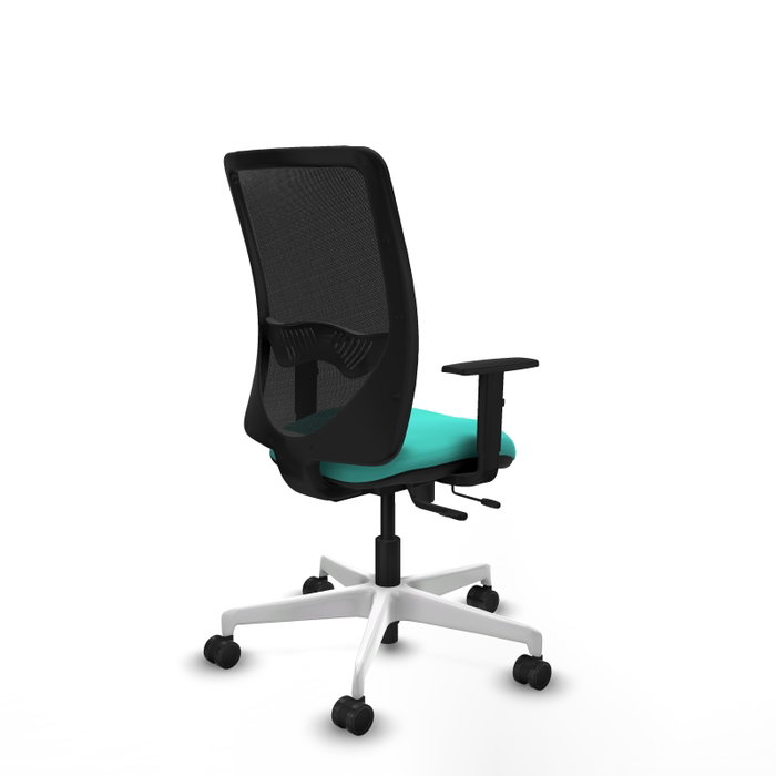 PIQUERAS Y CRESPO Silla de oficina Zulema con mecanismo Sincro/Traslack Turquesa y Negro