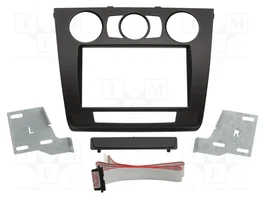 ACV Bastidor de montaje de radio 2 DIN negro para BMW