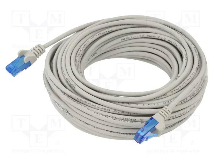 GOOBAY Patch cord Cat 6a U/UTP de 20m con conectores RJ45