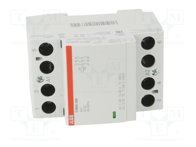 ABB ESB Contactor 3-polar de instalación 40A 24VAC/24VDC
