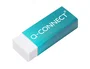 Q-connect Goma de Borrar Plástica Escolar y Oficina para Lápiz Color Blanco 60x22x11 mm