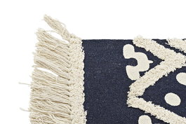 DKD Home Decor Alfombra Azul Marino Beige 180 x 120 cm