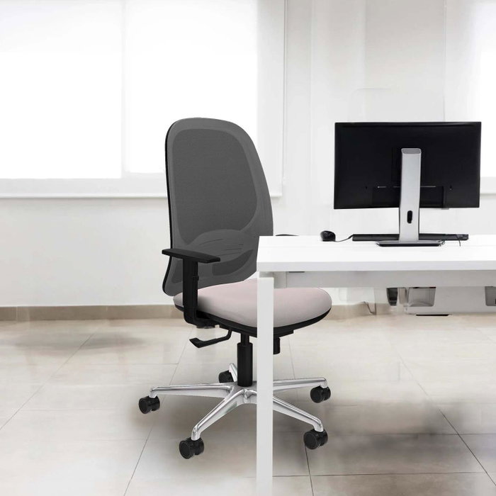 PIQUERAS Y CRESPO Silla de oficina Cilanco con mecanismo Sincro, Azul y Negro