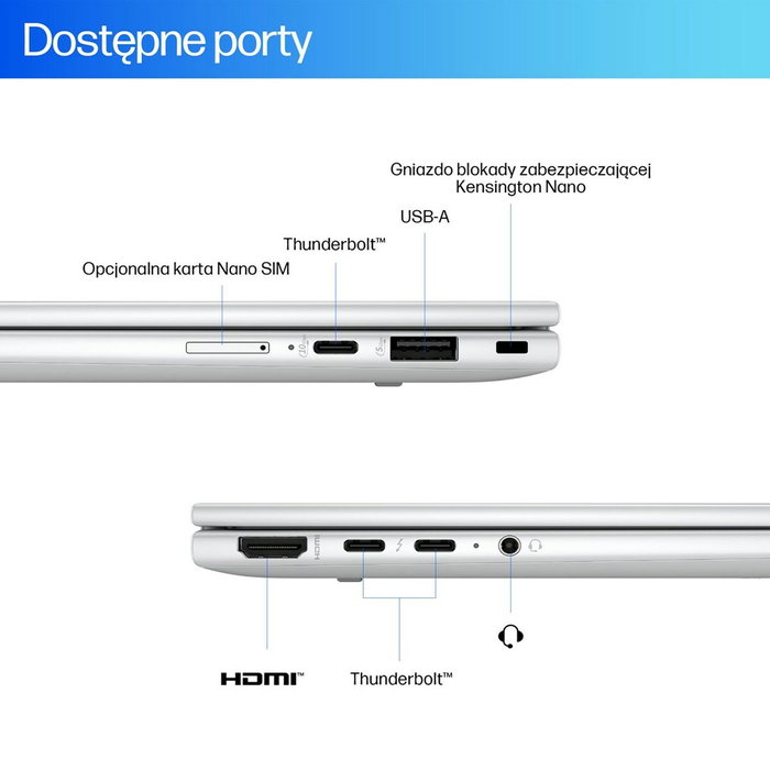 HP EliteBook X Flip G1i 14 AI Ultra 7 258V 32GB 1TB 5G Srebrny