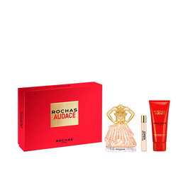 Rochas Audace Perfume Estuche Regalo para Mujer 3 Piezas - Eau de Parfum 90 ml + Loción Corporal 100 ml + EDP 7.5 ml, Familia Ambar Floral Gourmand