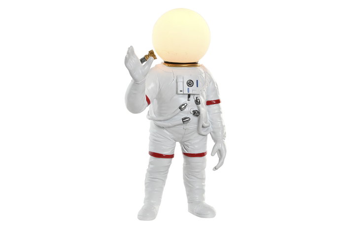 DKD Home Decor Lámpara Sobremesa Astronauta Moderno Blanco Resina 13 x 36.5 x 20 cm E14 DKD Home Decor Lámpara Sobremesa Astronauta Moderno Blanco Resina 13 x 36.5 x 20 cm E14