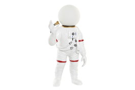 DKD Home Decor Lámpara de Sobremesa Astronauta Blanca