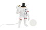 DKD Home Decor Lámpara Sobremesa Astronauta Moderno Blanco Resina 13 x 36.5 x 20 cm E14