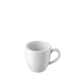 Eurodra AENA Taza de Té de Porcelana 19 cl (0.19 l) para Vajilla - 65 mm Alto x 8.2 cm Diámetro (Set de 6)