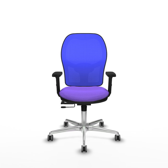 PIQUERAS Y CRESPO Silla de oficina Jorquera con mecanismo Sincro/Traslack, Lila y Azul PIQUERAS Y CRESPO Silla de oficina Jorquera con mecanismo Sincro/Traslack, Lila y Azul