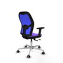 PIQUERAS Y CRESPO Silla de oficina Jorquera con mecanismo Sincro/Traslack, Lila y Azul