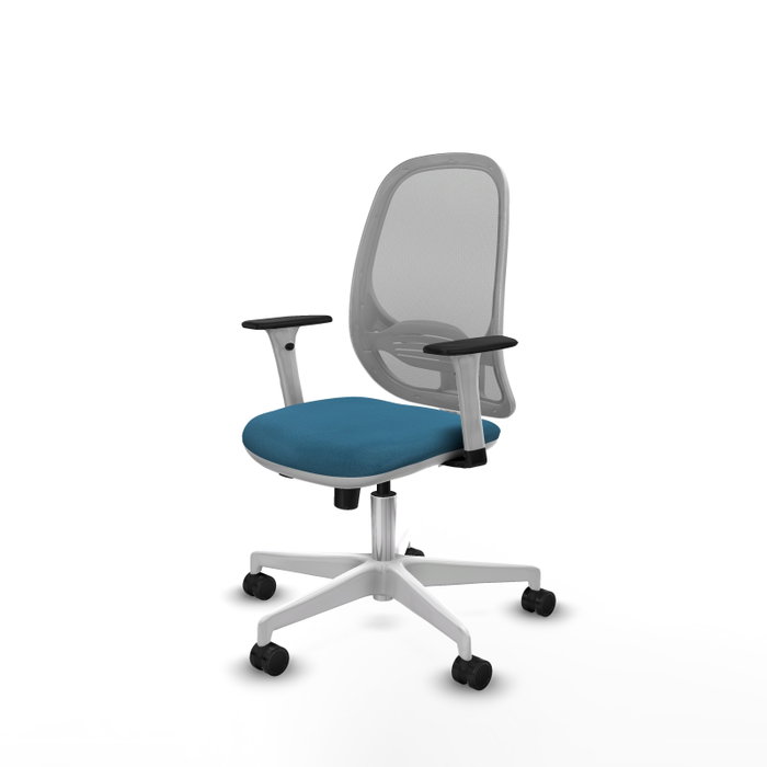PIQUERAS Y CRESPO Silla de oficina Cilanco con mecanismo Sincro/Traslack Verde petróleo y Gris PIQUERAS Y CRESPO Silla de oficina Cilanco con mecanismo Sincro/Traslack Verde petróleo y Gris