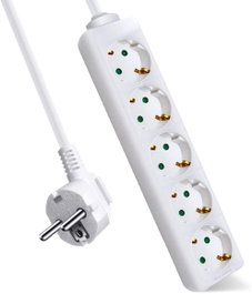 AVANT CONNECT Base múltiple Avant 5 tomas 1.5m blanco
