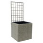 DKD Home Decor Macetero de Ratán Sintético Celosía Natural