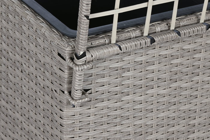 DKD Home Decor Macetero de Ratán Sintético Celosía Natural