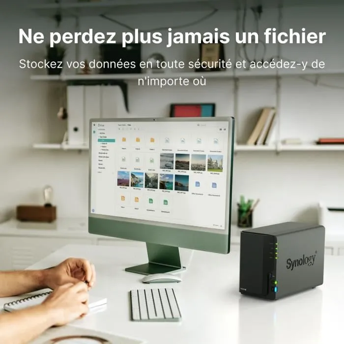 Synology DS224+ NAS de 2 Bahías Negro