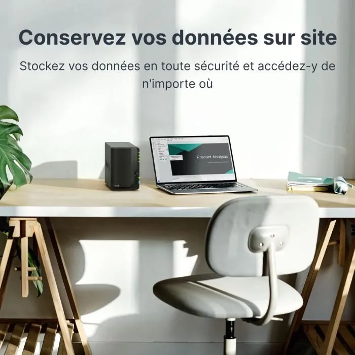 Synology DS224+ NAS de 2 Bahías Negro