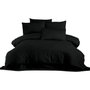 Aucune Juego de cama Negro (1 funda nórdica 220x240 cm + 2 fundas de almohada 60x60 cm) inevitable