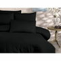 Aucune Juego de cama Negro (1 funda nórdica 220x240 cm + 2 fundas de almohada 60x60 cm) inevitable