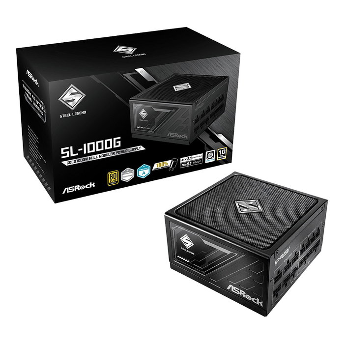 ASRock SL-1000G Fuente de Alimentación ATX 1000W 80+ Gold Negra Modular para PC