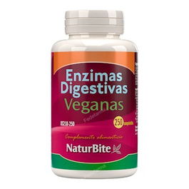 NATURBITE Enzimas Digestivas Veganas 250 Comp.