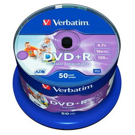Verbatim Dvd+R Azo 4.7 Gb 16X Wide Printable Surface No-Id Pack 50 Unidades