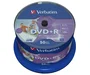 Verbatim 43512 DVD+R 4.7 GB Wide Inkjet Printable, 120 mm, 16x, 50 Discos en Spindle