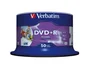 Verbatim 43512 DVD+R 4.7 GB Wide Inkjet Printable, 120 mm, 16x, 50 Discos en Spindle