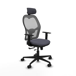 PIQUERAS Y CRESPO Silla de oficina Jorquera con mecanismo Sincro/Traslack Gris