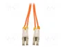 QOLTEC Cable de conexión de fibra óptica OM2 LC/UPC Duplex 1m