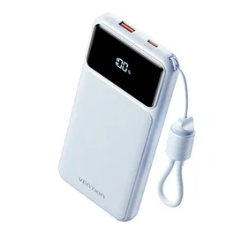 Vention Powerbank 10000mAh XGYW0-39-TY 22.5W Blanca con Cable USB-C