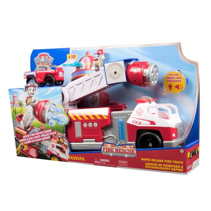 Spinmaster Paw Patrol Marshall Deluxe Fire Truck con figura y vehículo mini