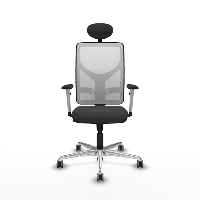 PIQUERAS Y CRESPO Silla de oficina Motilla con Mecanismo Sincro, Gris oscuro y Blanco PIQUERAS Y CRESPO Silla de oficina Motilla con Mecanismo Sincro, Gris oscuro y Blanco