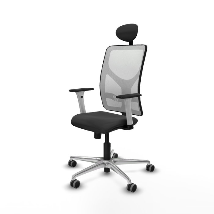 PIQUERAS Y CRESPO Silla de oficina Motilla con Mecanismo Sincro, Gris oscuro y Blanco PIQUERAS Y CRESPO Silla de oficina Motilla con Mecanismo Sincro, Gris oscuro y Blanco