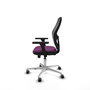 PIQUERAS Y CRESPO Silla de oficina Jorquera con mecanismo Sincro/Traslack Morado y Negro