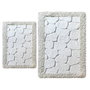 Mijölnir Juego de Alfombrillas de Baño Ecru Algodón 100% Antibacterianas Antideslizantes 50x60cm 60x100cm