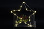 DKD Home Decor Decoración Navideña Tradicional Verde Dorado Metal Led Estrella 1 x 30 x 30 cm (6 Unidades)