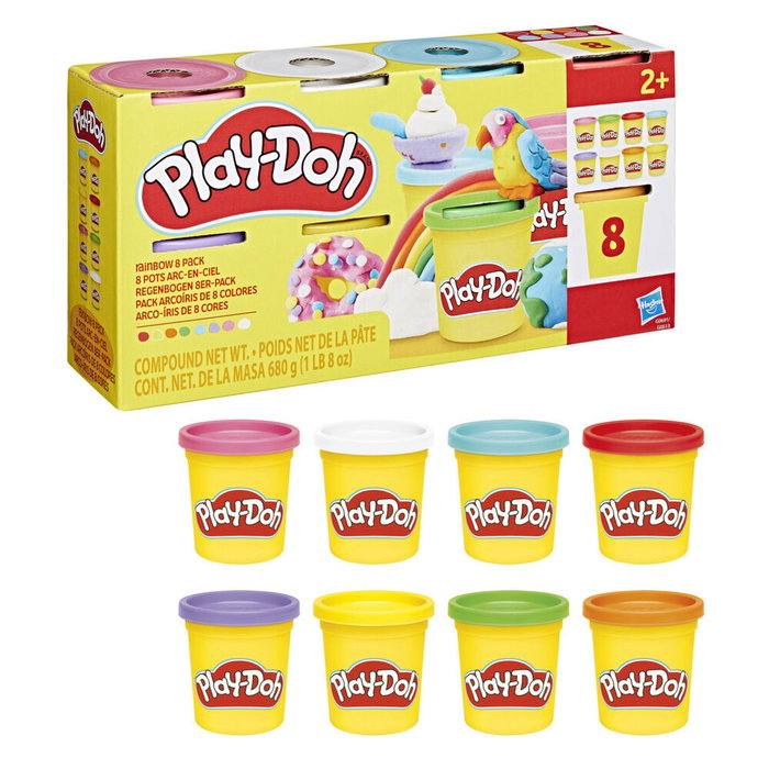 Hasbro Set de 8 Botes de Plastilina Play-Doh para Niños, Modelos Surtidos