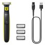Philips OneBlade QP2724/10 Cortabarbas con 3 Accesorios, Verde/Gris Carbón