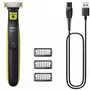 Philips Cortabarbas Oneblade QP2724/10 Recortador, Perfilador y Afeitador Híbrido con 3 Accesorios de Barba Incipiente