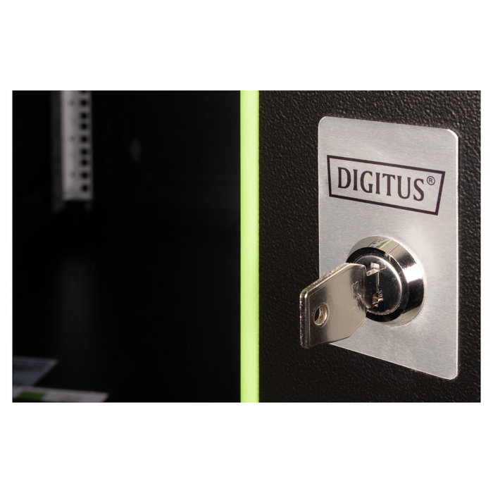 Digitus Bastidor de pared Unique 9U 600x600mm Negro