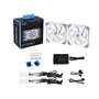 Lian Li UNI FAN SL140 ARGB PWM Fan Pack de 2 con Controlador Blanco