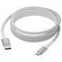 dbramante 1928 RE-CHARGE CB25ACGR7118 Cable USB A a USB C Redondo 2.5M Blanco USB 2.0