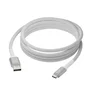 Dbramante1928 CB25ACGR7118 Cable USB 2.0 USB-A a USB-C 2.5 m Blanco Trenzado, Transferencia de Datos 480 Mbit/s, Potencia de Carga Hasta 36W