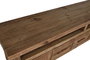 DKD Home Decor Alp dand Mueble Tv Estilo Alpino Natural Madera Reciclada Pino 5 Cajones 1 Estanteria 210 x 60 x 48 cm