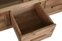 DKD Home Decor Alp dand Mueble Tv Estilo Alpino Natural Madera Reciclada Pino 5 Cajones 1 Estanteria 210 x 60 x 48 cm